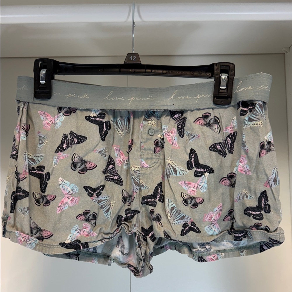PINK Victoria's Secret Butterfly Sleep Shorts